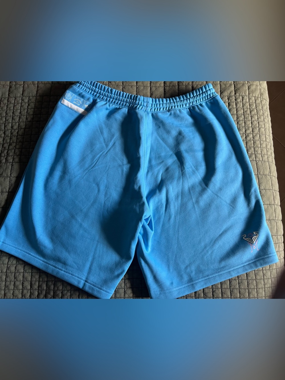 Adidas Men’s Athletic Shorts in Light Blue - Picture 5 of 7